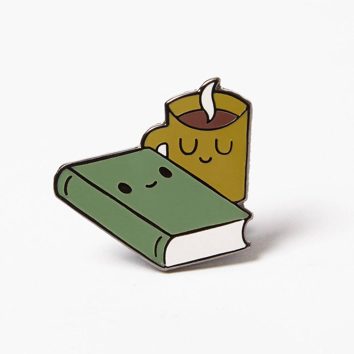 Book And Mug - Enamel Pin Badge