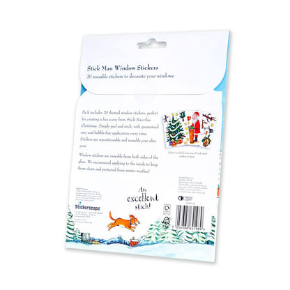 Christmas Stick Man Window Stickers