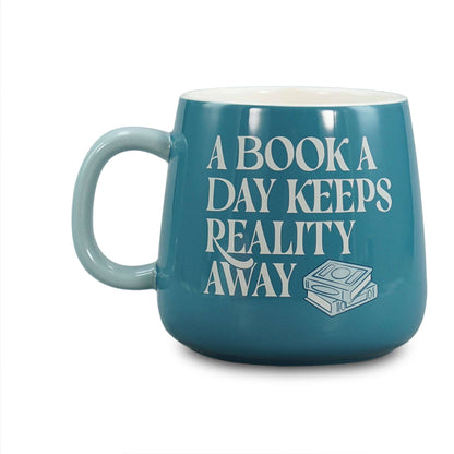 Mug Oval (370ml)  - A Book A Day Keeps Reality Away