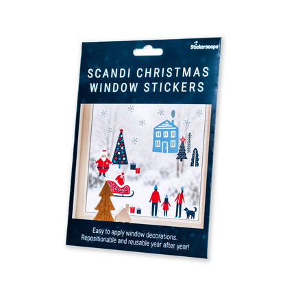 Scandi Christmas Window Stickers