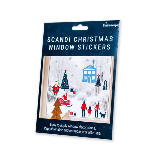 Scandi Christmas Window Stickers