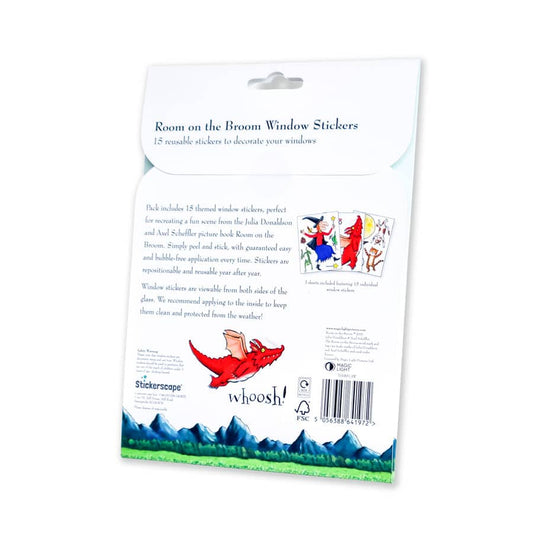 Room on the Broom Window Stickers