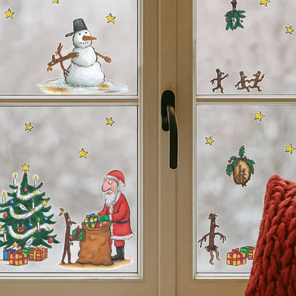 Christmas Stick Man Window Stickers