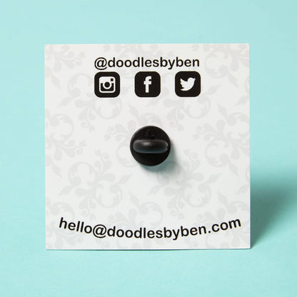 Happiness (Cat In A Box) - Enamel Pin Badge