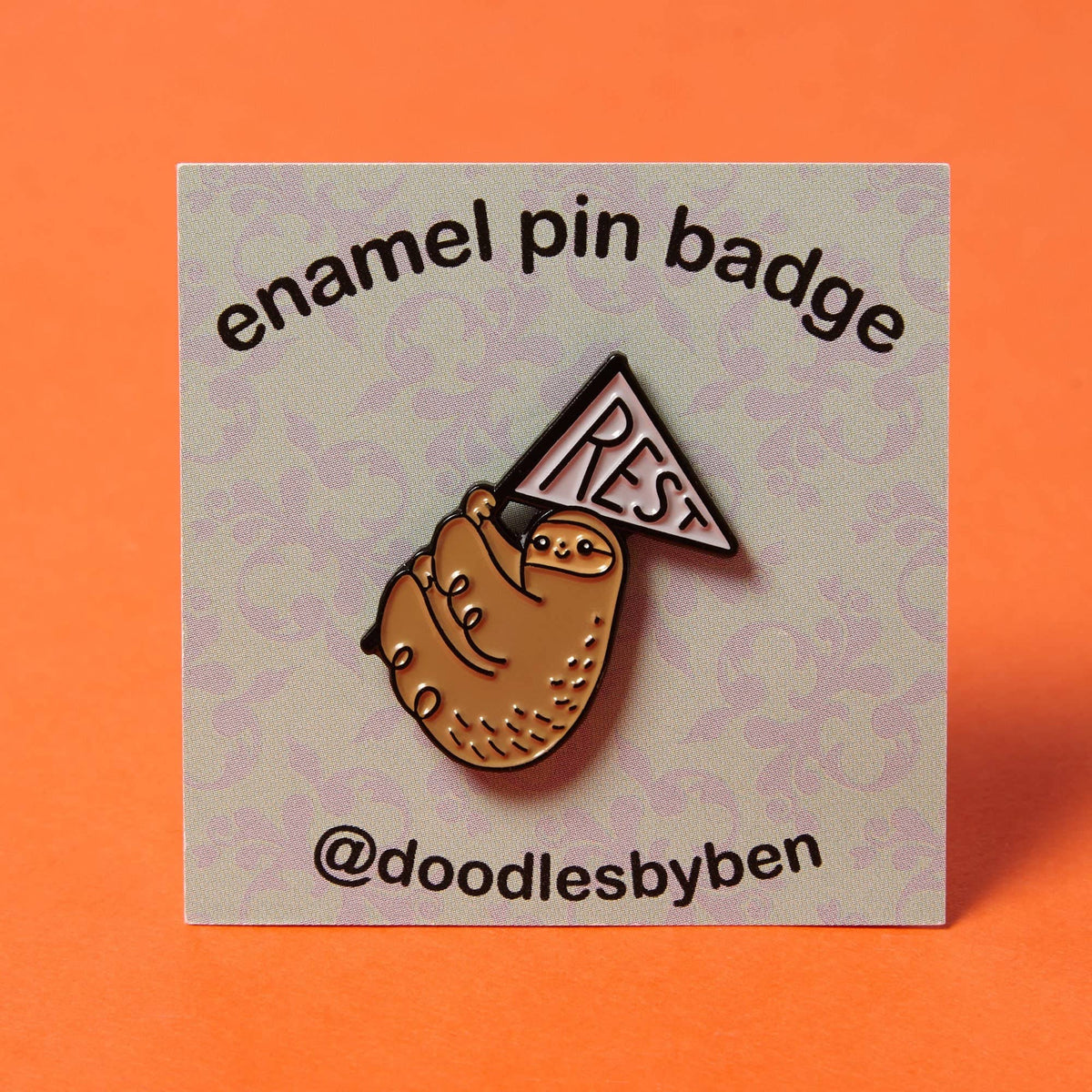 Resting Sloth - Enamel Pin Badge