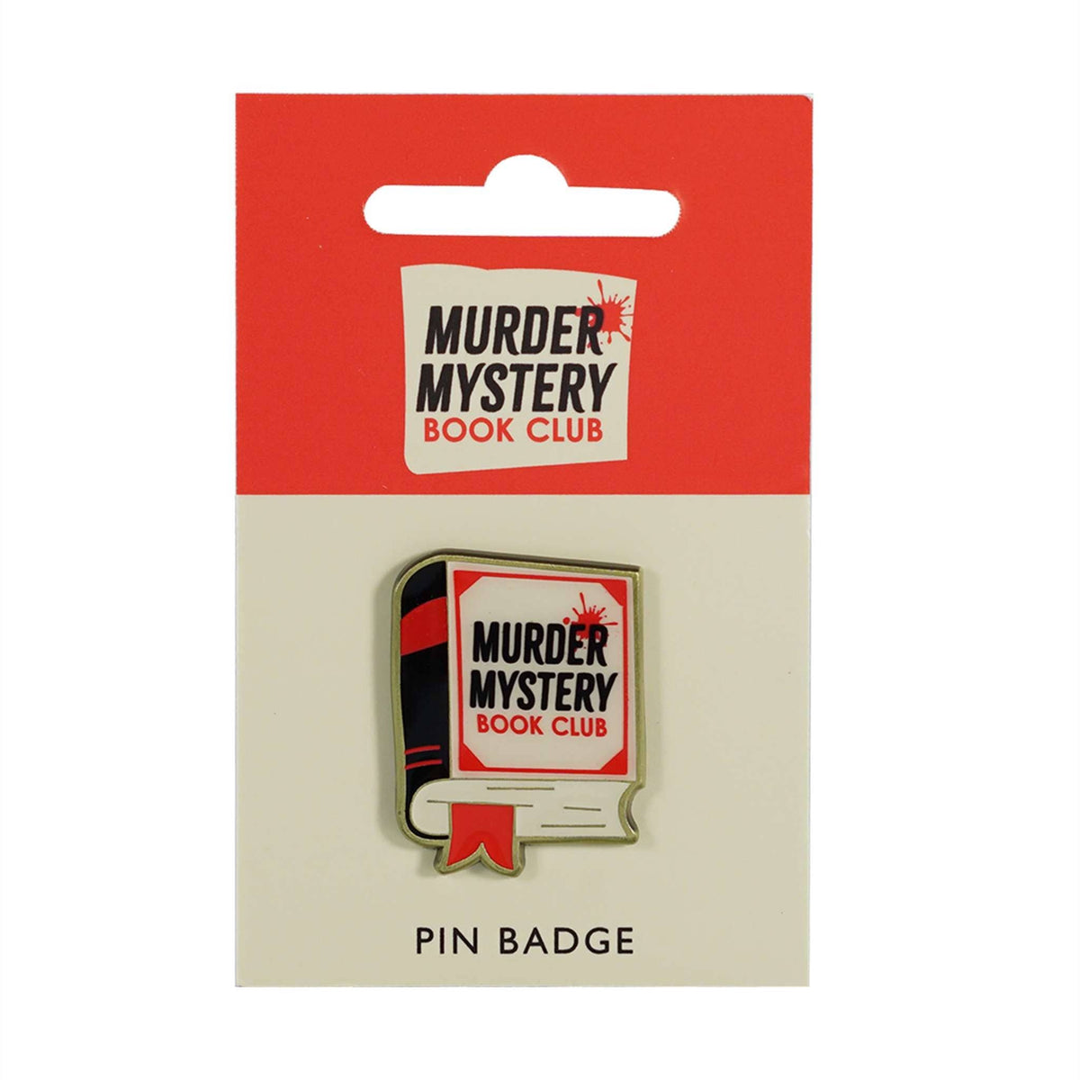 Pin Badge Murder Mystery Book Club