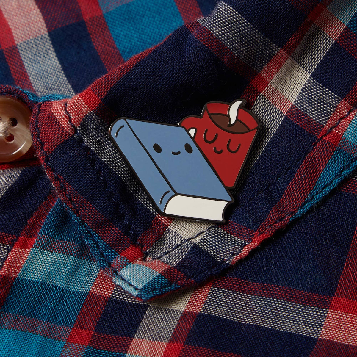 Book And Mug - Enamel Pin Badge