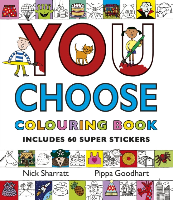 You Choose: Colouring Book with Stickers-9780552564717