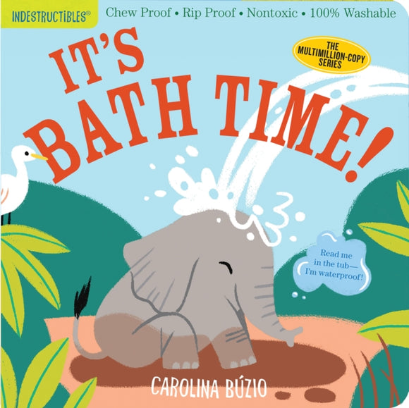 Indestructibles: It's Bath Time! : Chew Proof * Rip Proof * Nontoxic * 100% Washable (Book for Babies, Newborn Books, Safe to Chew)-9781523512751