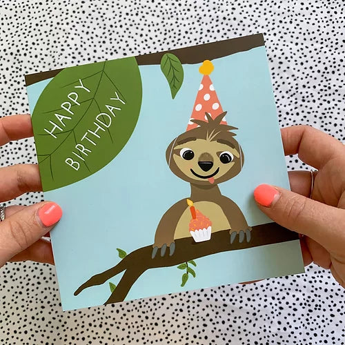 Birthday Sloth Card
