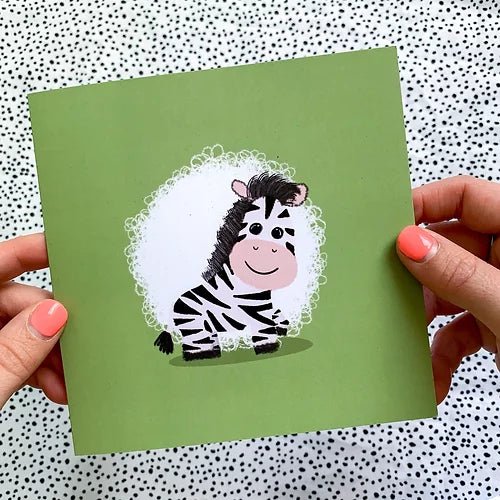 Baby Zebra Card